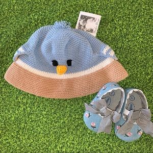 NWT Day Lee Design Crochet Baby Hat 6-12M